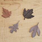 Some of the many leaf inlay choices.

