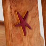 Sea Star -  Purpleheart and Yellowheart.
