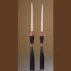 Candlesticks - Ebony & Kingwood.
