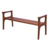 "Flame Bench" for 3 -Mahogany.          
